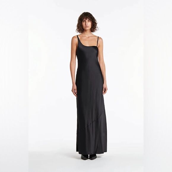 SIR the label Julien Asymmetric Slip Dress black - Picture 11 of 11